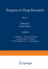 Progress in Drug Research. .8 Progress in Drug Research （2012. 530 S. 530 p. 244 mm）