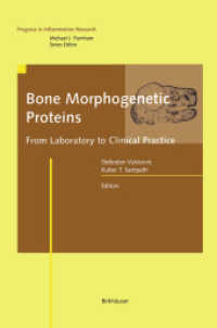 Bone Morphogenetic Proteins : From Laboratory to Clinical Practice (Progress in Inflammation Research) （Softcover reprint of the original 1st ed. 2002. 2012. xii, 328 S. XII,）
