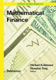 Mathematical Finance : Workshop of the Mathematical Finance Research Project, Konstanz, Germany, October 5-7, 2000 (Trends in Mathematics)