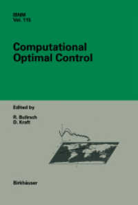 Computational Optimal Control (International Series of Numerical Mathematics)