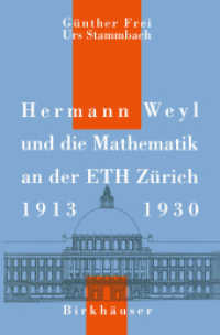 Hermann Weyl und die Mathematik an der ETH Zürich, 1913-1930