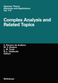 Complex Analysis and Related Topics (Operator Theory: Advances and Applications)