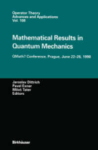 Mathematical Results in Quantum Mechanics : QMath7 Conference, Prague, June 22-26, 1998 (Operator Theory: Advances and Applications)