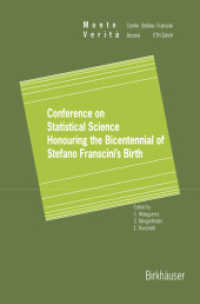 Conference on Statistical Science Honouring the Bicentennial of Stefano Franscini's Birth : Ascona November 18-20, 1996 (Monte Verita)