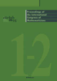 Proceedings of the International Congress of Mathematicians, 2 Teile : August 3-11, 1994 Zürich, Switzerland （2011. lxxxiv, 1605 S. LXXXIV, 1605 p. In 2 volumes, not available sepa）