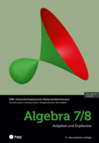 Algebra 7/8 (Print inkl. E-Book Edubase, Neuauflage 2025) : Aufgaben und Ergebnisse （3. Aufl. 2025. 316 S. 265.00 mm）