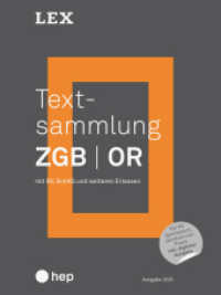 Textsammlung ZGB OR (Print inkl. digitaler Ausgabe, Neuauflage 2025) : mit BV, SchKG und weiteren Erlassen （6. Aufl. 2025. 1572 S. 180.00 mm）