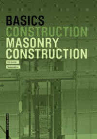 Basics Masonry Construction (Basics) （2. Aufl. 2021. 72 S. 54 b/w ill., 6 b/w tbl. 220 mm）