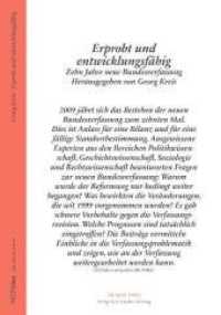 Erprobt und doch provisorisch : Zehn Jahre neue Bundesverfassung （2009. 88 S. 21 cm）