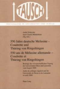 550 Jahre Deutsche Melusine - Coudrette Und Thuering Von Ringoltingen- 550 ANS de Mélusine Allemande - Coudrette Et Thuering Von Ringoltingen : Beitraege Der Wissenschaftlichen Tagung Der Universitaeten Bern Und Lausanne Vom August 2006- Actes D