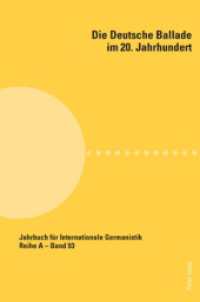 Die Deutsche Ballade Im 20. Jahrhundert (Jahrbuch F�r Internationale Germanistik - Reihe a)