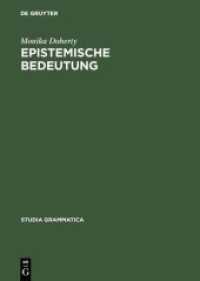 Epistemische Bedeutung (Studia grammatica 23)