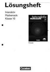 Mathematik interaktiv， Ausgabe Hessen. 10. Schuljahr， Lösungen zum Schülerbuch