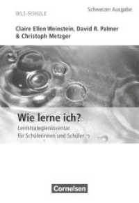 Lern- und Arbeitsstrategien - WLI-Schule : Fragebogen für Schülerinnen und Schüler (Lern- und Arbeitsstrategien) （10., überarb. u. erw. Aufl. 16 S. 22.6 cm）