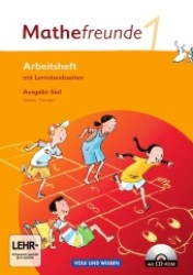 Mathefreunde, Ausgabe Süd. 1. Schuljahr, Arbeitsheft m. CD-ROM : Mit Lernstandsseiten （2010. 64 S. m. zahlr. Abb.）