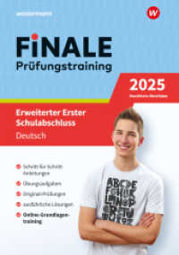 FiNALE Prüfungstraining Erweiterter Erster Schulabschluss Nordrhein-Westfalen, m. 1 Beilage : Deutsch 2025 Arbeitsbuch mit Lösungsheft (FiNALE Prüfungstraining) （2024. 136 S. 298.00 mm）