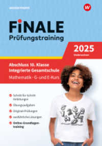 FiNALE Prüfungstraining Abschluss Integrierte Gesamtschule Niedersachsen, m. 1 Beilage : Mathematik 2025 Arbeitsbuch mit Lösungsheft (FiNALE Prüfungstraining) （2024. 120 S. 298.00 mm）