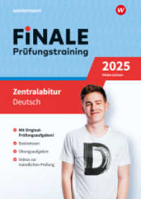 FiNALE Prüfungstraining Zentralabitur Niedersachsen, m. 1 Beilage : Deutsch 2025 (FiNALE Prüfungstraining) （2024. 192 S.）