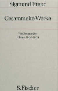 Gesammelte Werke. 5 Werke aus den Jahren 1904/05 （7. Aufl. 1991. 342 S. 221.00 mm）