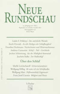 Über den Schlaf (Neue Rundschau 2002.3) （1. Auflage. 2002. 192 S. 233.00 mm）