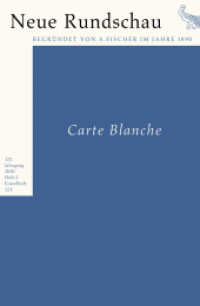 Carte Blanche (Neue Rundschau 2010.2) （1. Auflage. 2010. 192 S. 233.00 mm）