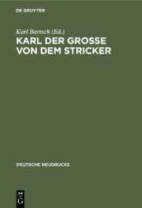 Karl der Große von dem Stricker (Deutsche Neudrucke)
