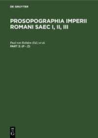 Prosopographia Imperii Romani Saec I， II， III. Editio prima. (P - Z)