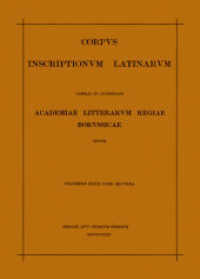 Corpus inscriptionum Latinarum. Inscriptiones urbis Romae Latinae. Vol VI. Pars II Monumenta columbariorum. Tituli officialium et artificum. Tituli sepulcrales reliqui: A-Claudius （1960. 395 mm）