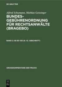    83-130 (6.-12. Abschnitt) : Anhang. Nachtrag. Sachregister (Großkommentare der Praxis)
