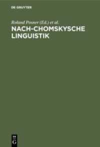 Nach-Chomskysche Linguistik : Neuere Arbeiten von Berliner Linguisten