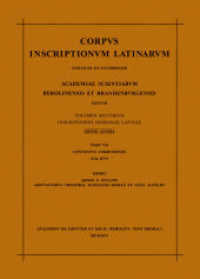 Corpus inscriptionum Latinarum. Inscriptiones Hispaniae Latinae [Editio altera]. Vol II. Pars VII Conventus Cordubensis （1995. XXXVII, 261 S. 395 mm）