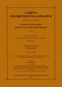 Corpus inscriptionum Latinarum. Inscriptiones urbis Romae Latinae. Titulos et imagines. Vol VI. Pars VIII. Fasc Titulos magistratuum populi Romani ordinum senatorii equestrisque thesauro schedarum imagiumque ampliato (Corpus inscriptionum Latinarum. （2000. XXXII, 628 S.）