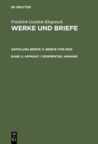 Friedrich Gottlieb Klopstock: Werke und Briefe. Abteilung Briefe X: Briefe 1799-1803. Abt. Briefe Band 2 Apparat / Kommentar. Anhang Tl.2 (Friedrich Gottlieb Klopstock: Werke und Briefe. Abteilung Briefe X: Briefe 1799-1803 Band 2) （2002. 671 S. S. 285 - 951）