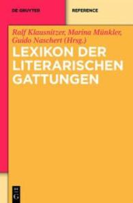 Lexikon der literarischen Gattungen (De Gruyter Reference)