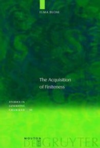 動詞屈折及び助動詞の獲得<br>The Acquisition of Finiteness (Studies in Generative Grammar [SGG] 94) （2008. VIII, 162 S. 230 mm）