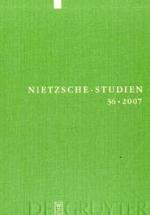 ニーチェ研究国際年鑑2007<br>Nietzsche-Studien. Bd.36 2007 （2007. 500 S.）