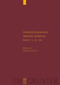 Prosopographia Imperii Romani Saec I, II, III.. Pars VII. Fasc 2 (S) Pars.7/2 : S （2006. XXI, 382 S. 2 Fltktn. 240 mm）