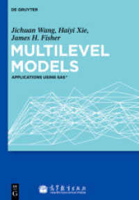 Multilevel Models : Applications using SAS （2011. X, 264 S. 40 b/w ill. 240 mm）