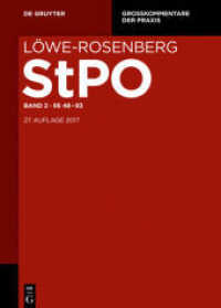 Löwe-Rosenberg. Die Strafprozeßordnung und das Gerichtsverfassungsgesetz. Band 2    48-93 (Großkommentare der Praxis)