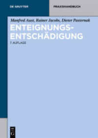 Enteignungsentschädigung (De Gruyter Praxishandbuch)