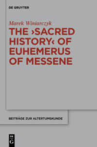 'The Sacred History' of Euhemerus of Messene (Beiträge zur Altertumskunde)