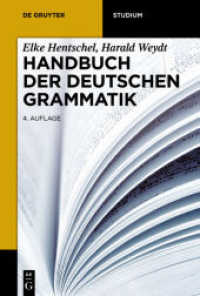 Handbuch der deutschen Grammatik (De Gruyter Studienbuch)