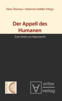 Der Appell des Humanen : Zum Streit um Naturrecht