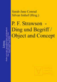 P. F. Strawson - Ding und Begriff; P. F. Strawson - Object and Concept (logos 18)