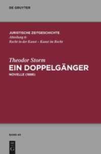Ein Doppelgänger : Novelle (1886) (Juristische Zeitgeschichte / Abteilung 6 40)