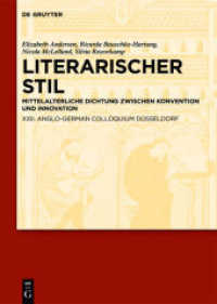 Literarischer Stil : Mittelalterliche Dichtung zwischen Konvention und Innovation. XXII. Anglo-German Colloquium Düsseldorf