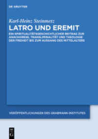 Latro und Eremit (Veroffentlichungen Des Grabmann-institutes Zur Erforschung d) -- Hardback (German Language Edition)