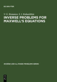 Inverse Problems for Maxwell's Equations (Inverse and Ill-Posed Problems Series .2)