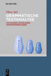 Grammatische Textanalyse : Textglieder， Satzglieder， Wortgruppenglieder