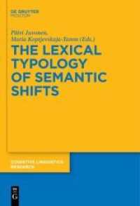 The Lexical Typology of Semantic Shifts (Cognitive Linguistics Research [CLR] 58)